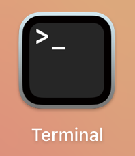 Terminal icon in MacOS