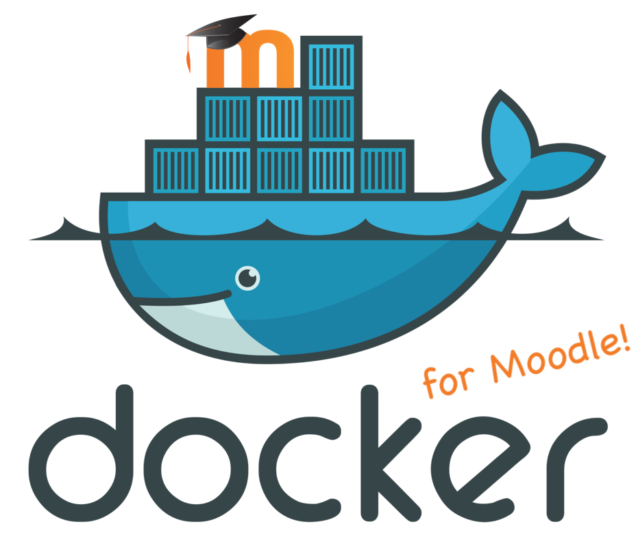 Moodle Docker Logo Mash-up