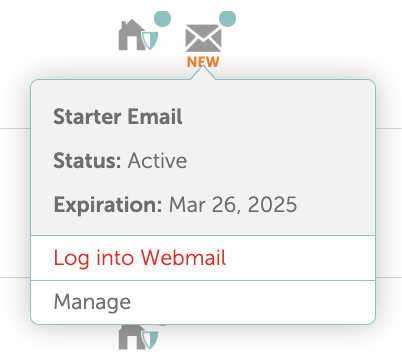 Log into Webmail