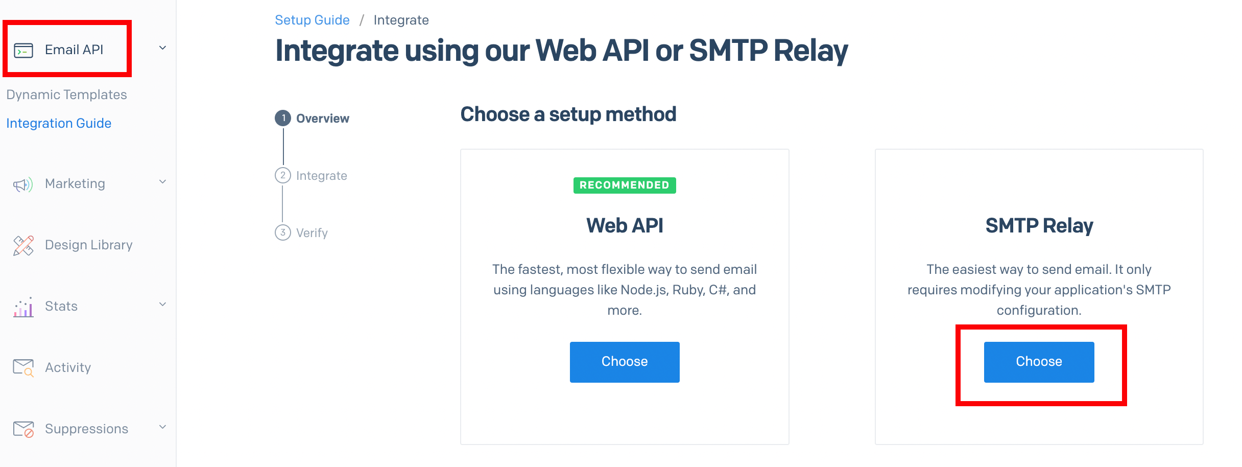 SMTP Relay option