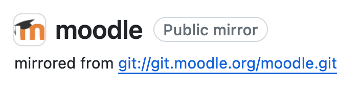 Moodle Git Mirror