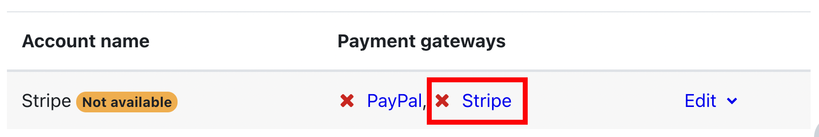 select stripe gateway