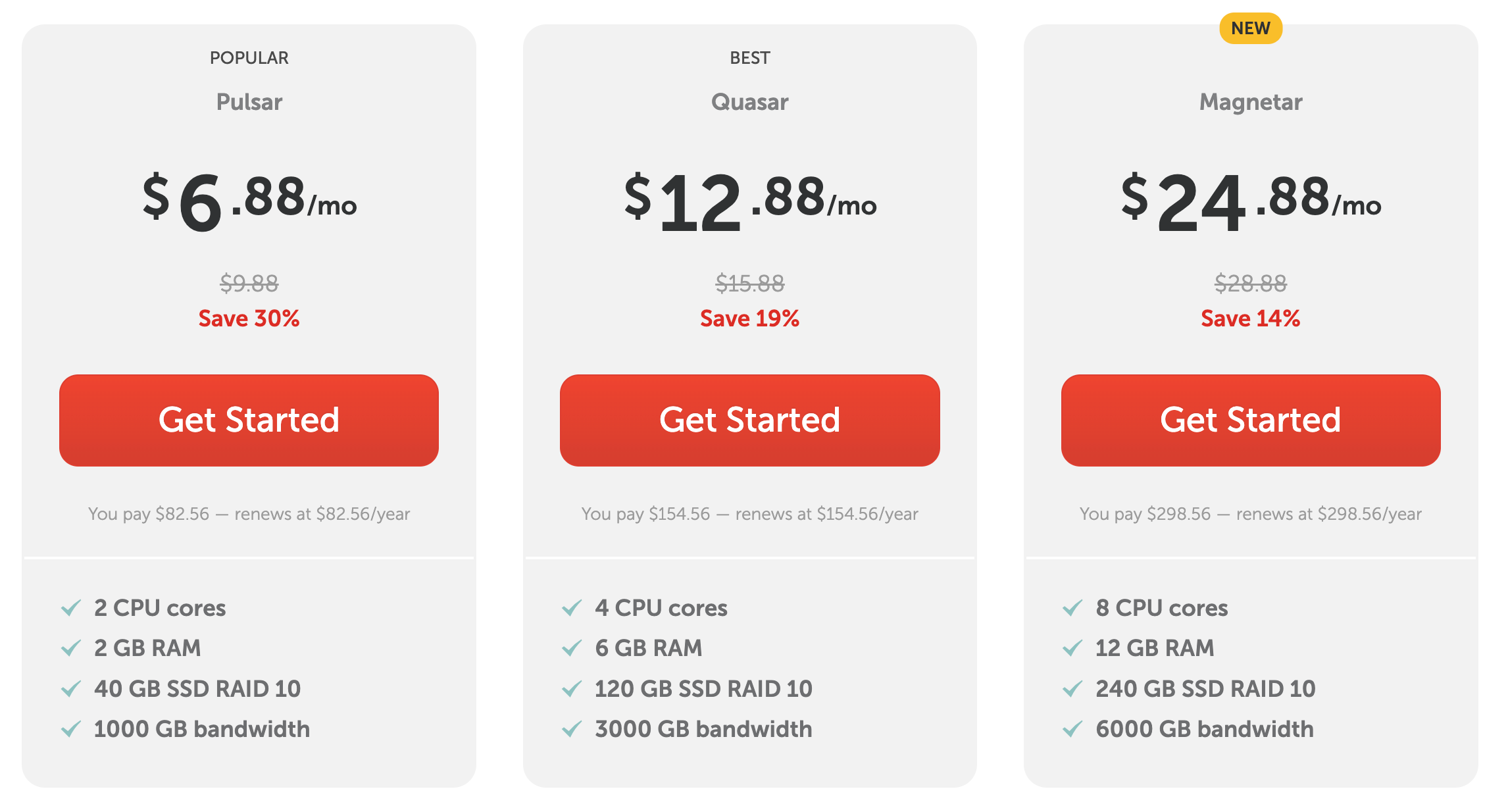 NameCheap Web Panel Selection