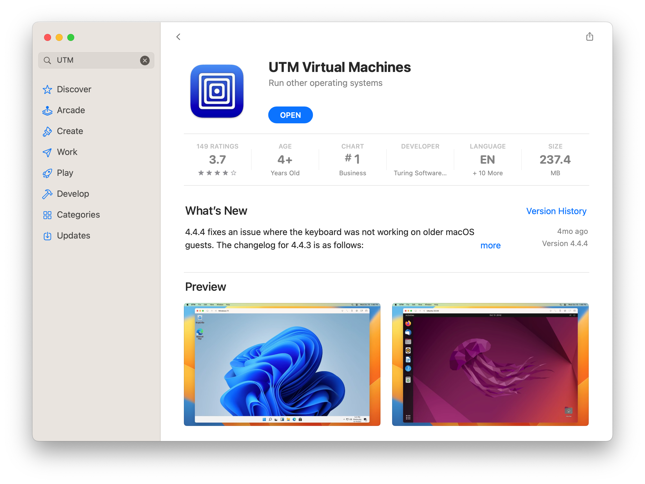 UTM App Store